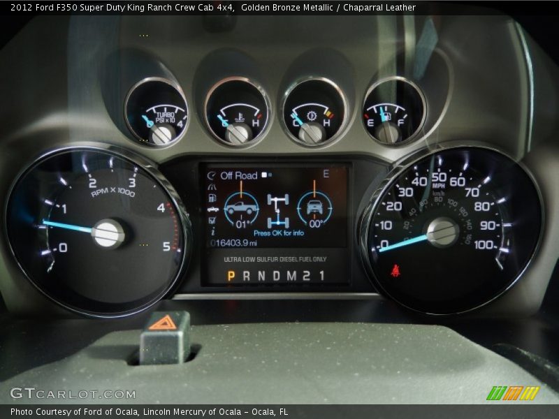  2012 F350 Super Duty King Ranch Crew Cab 4x4 King Ranch Crew Cab 4x4 Gauges
