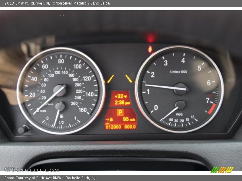 Orion Silver Metallic / Sand Beige 2013 BMW X5 xDrive 50i