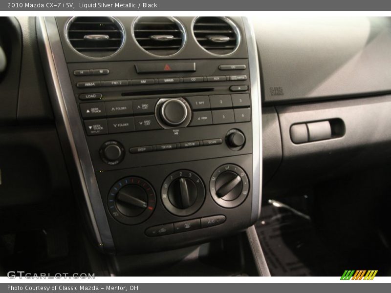 Liquid Silver Metallic / Black 2010 Mazda CX-7 i SV