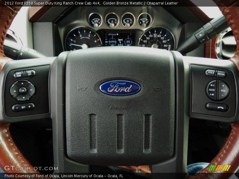 Golden Bronze Metallic / Chaparral Leather 2012 Ford F350 Super Duty King Ranch Crew Cab 4x4
