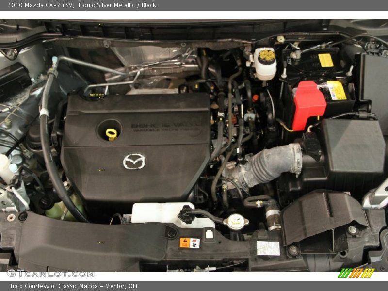 Liquid Silver Metallic / Black 2010 Mazda CX-7 i SV
