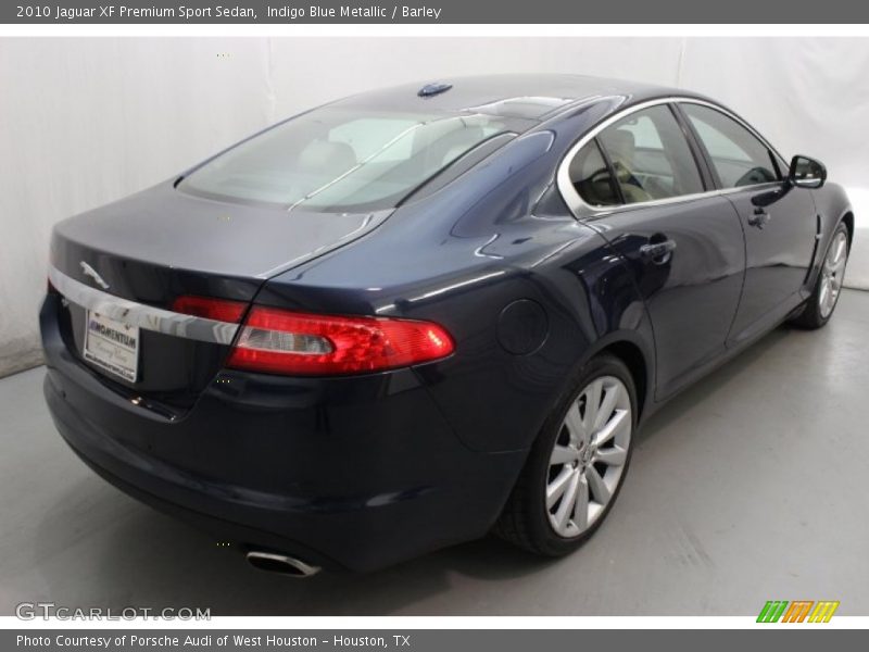 Indigo Blue Metallic / Barley 2010 Jaguar XF Premium Sport Sedan