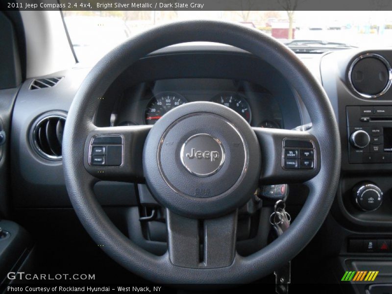 Bright Silver Metallic / Dark Slate Gray 2011 Jeep Compass 2.4 4x4