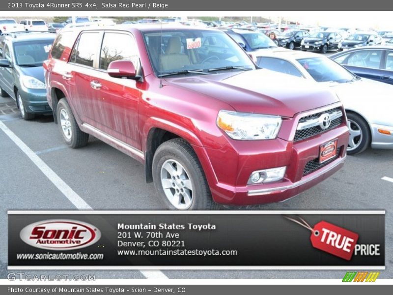 Salsa Red Pearl / Beige 2013 Toyota 4Runner SR5 4x4