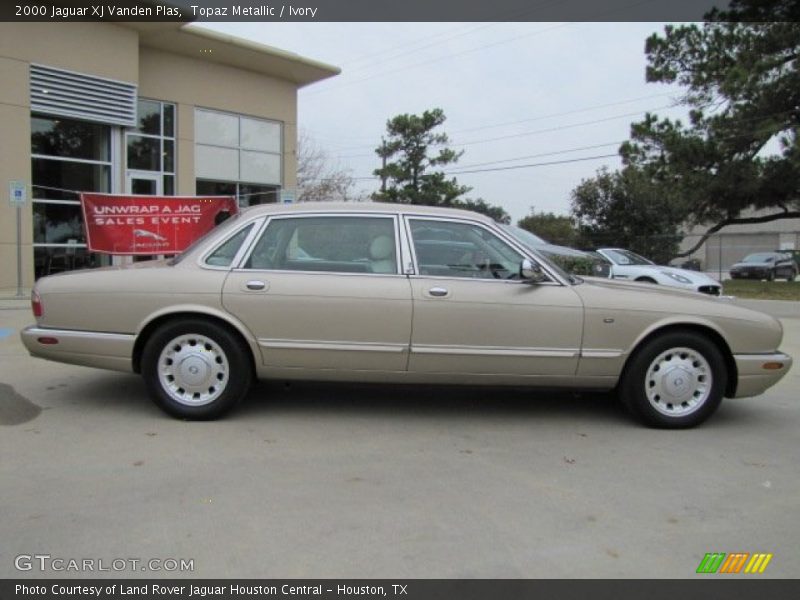 Topaz Metallic / Ivory 2000 Jaguar XJ Vanden Plas