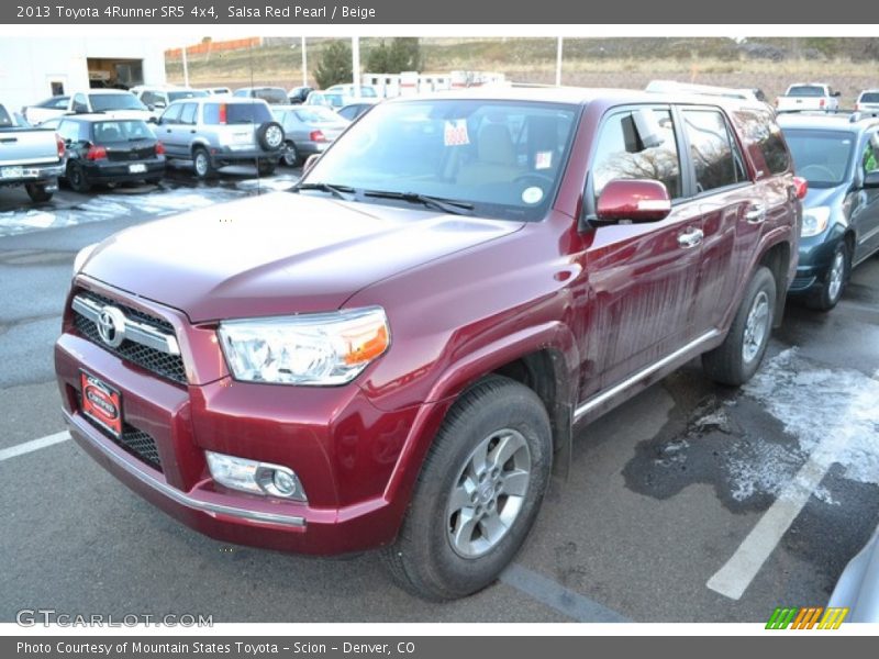 Salsa Red Pearl / Beige 2013 Toyota 4Runner SR5 4x4