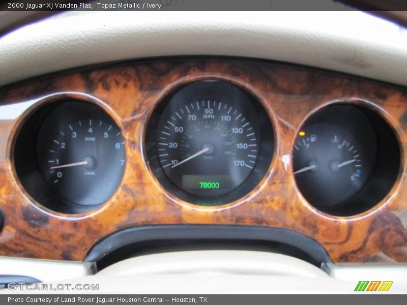 Topaz Metallic / Ivory 2000 Jaguar XJ Vanden Plas