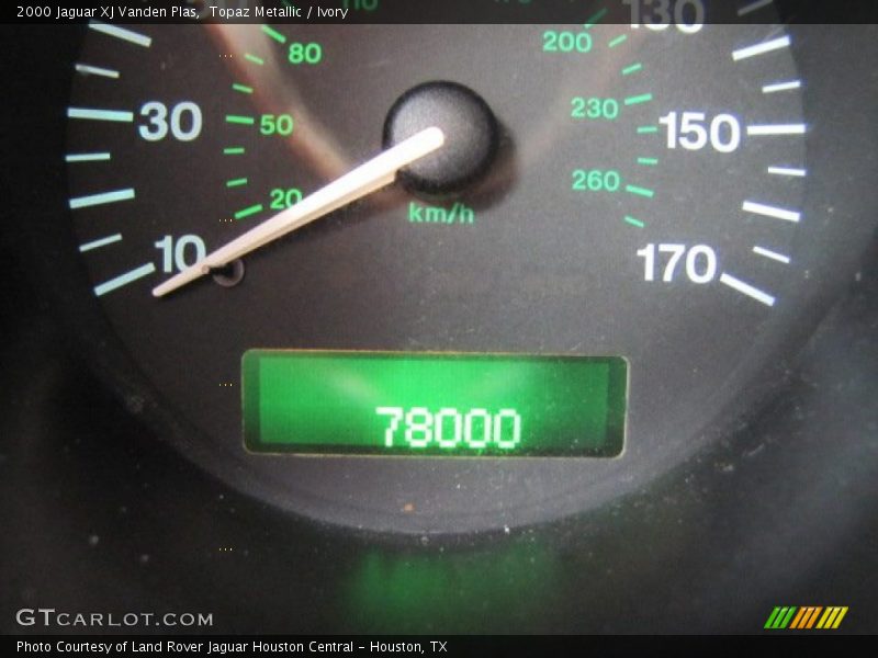 Topaz Metallic / Ivory 2000 Jaguar XJ Vanden Plas