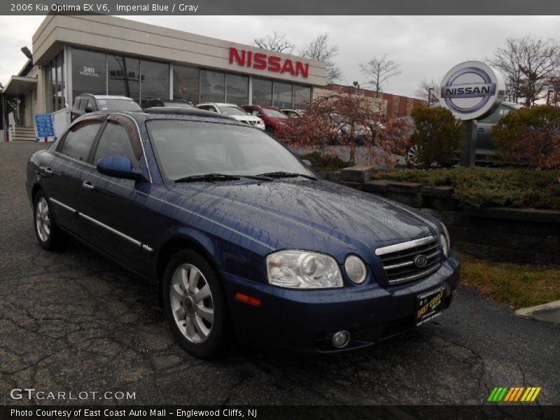 Imperial Blue / Gray 2006 Kia Optima EX V6