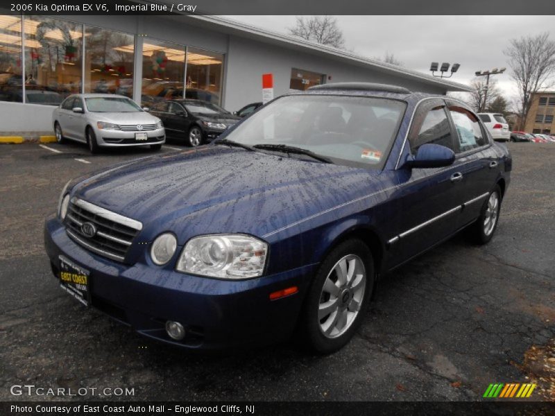 Imperial Blue / Gray 2006 Kia Optima EX V6