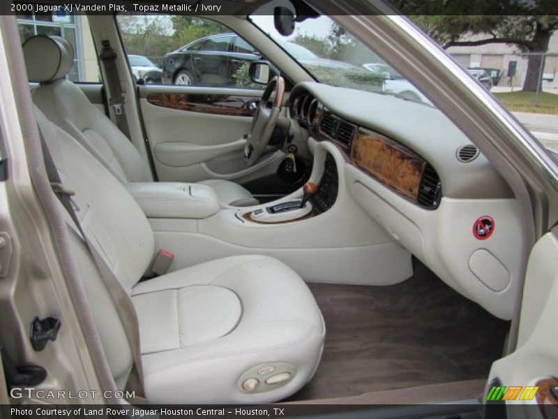 Topaz Metallic / Ivory 2000 Jaguar XJ Vanden Plas