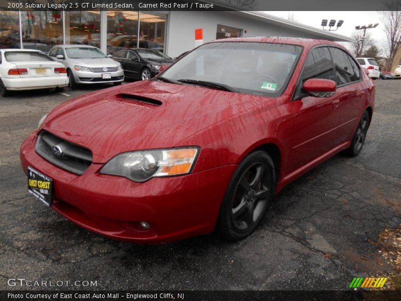 Garnet Red Pearl / Taupe 2005 Subaru Legacy 2.5 GT Limited Sedan
