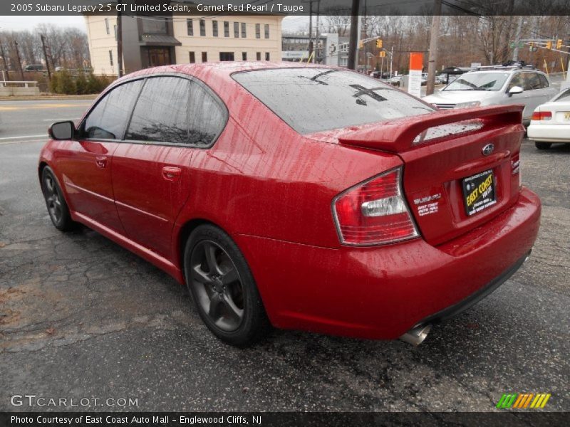 Garnet Red Pearl / Taupe 2005 Subaru Legacy 2.5 GT Limited Sedan
