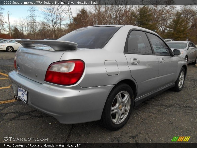 Platinum Silver Metallic / Black 2002 Subaru Impreza WRX Sedan