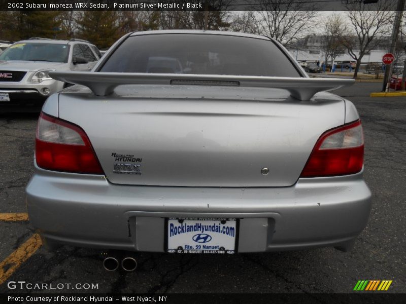 Platinum Silver Metallic / Black 2002 Subaru Impreza WRX Sedan