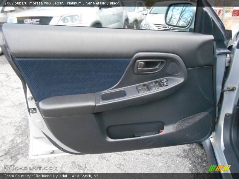 Platinum Silver Metallic / Black 2002 Subaru Impreza WRX Sedan
