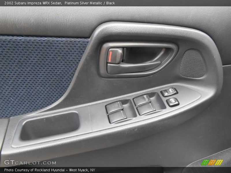 Platinum Silver Metallic / Black 2002 Subaru Impreza WRX Sedan