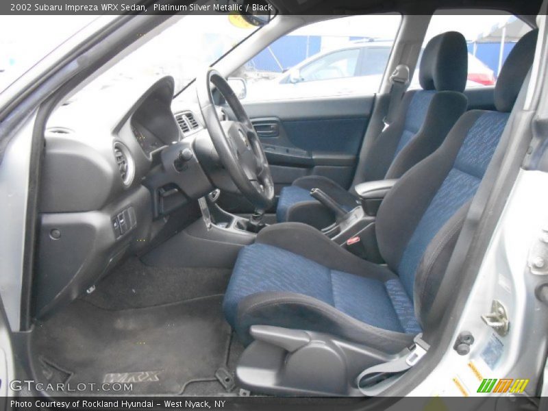 Platinum Silver Metallic / Black 2002 Subaru Impreza WRX Sedan
