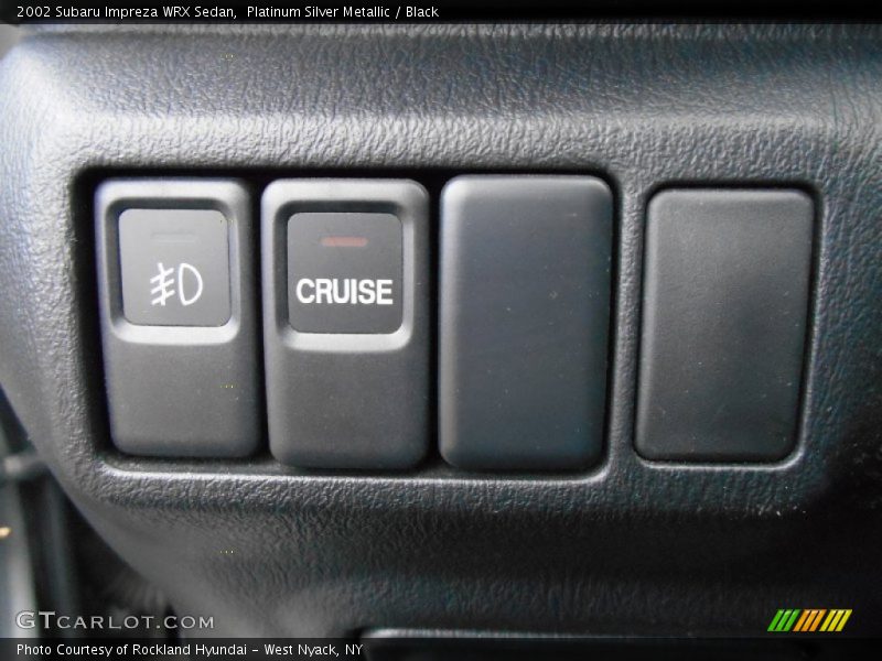 Platinum Silver Metallic / Black 2002 Subaru Impreza WRX Sedan