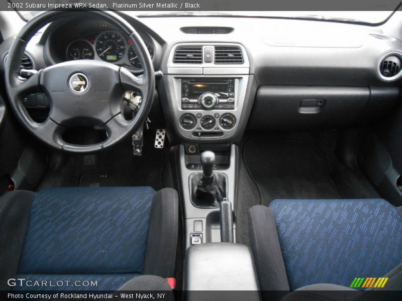 Platinum Silver Metallic / Black 2002 Subaru Impreza WRX Sedan