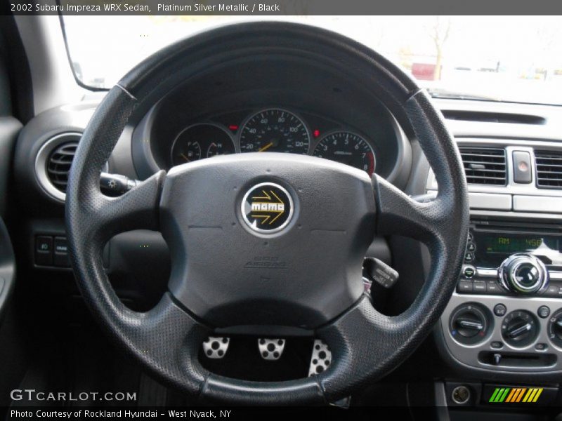 Platinum Silver Metallic / Black 2002 Subaru Impreza WRX Sedan