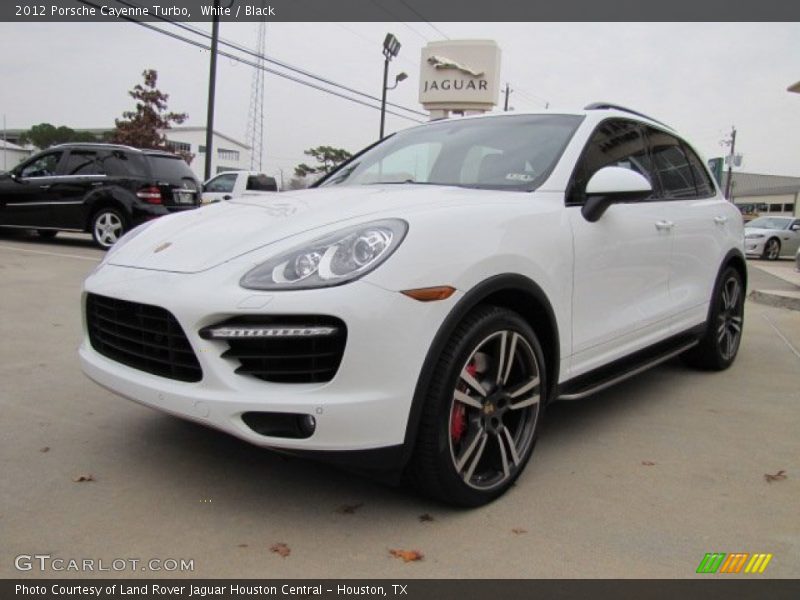 White / Black 2012 Porsche Cayenne Turbo