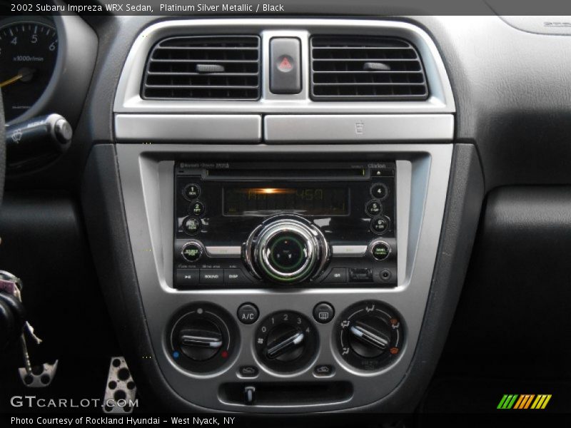 Platinum Silver Metallic / Black 2002 Subaru Impreza WRX Sedan