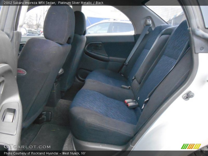 Platinum Silver Metallic / Black 2002 Subaru Impreza WRX Sedan