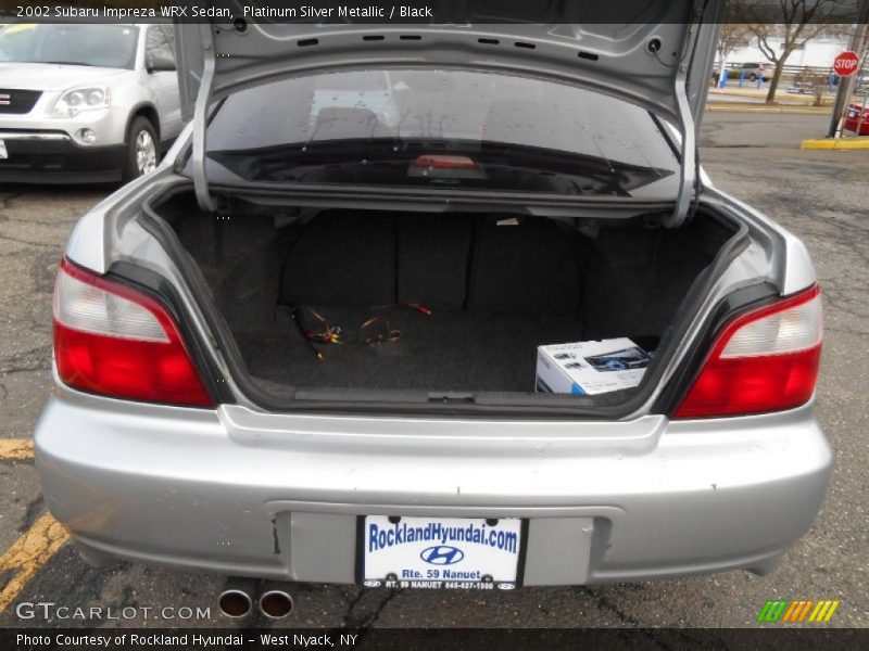 Platinum Silver Metallic / Black 2002 Subaru Impreza WRX Sedan
