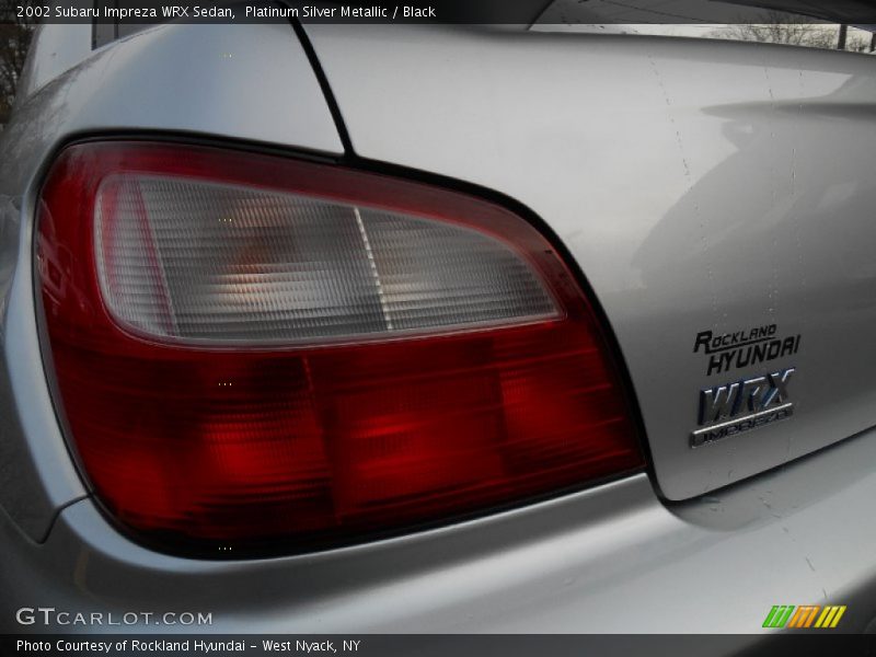 Platinum Silver Metallic / Black 2002 Subaru Impreza WRX Sedan