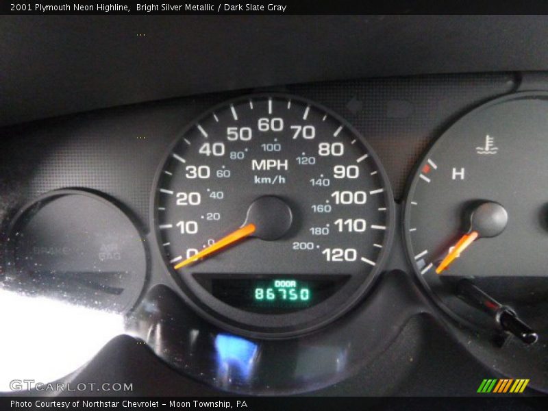 Bright Silver Metallic / Dark Slate Gray 2001 Plymouth Neon Highline