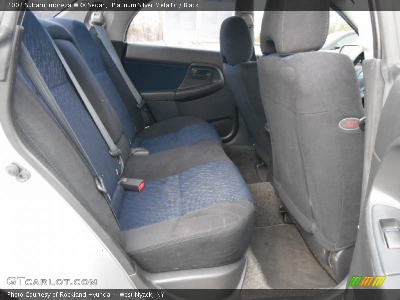 Platinum Silver Metallic / Black 2002 Subaru Impreza WRX Sedan