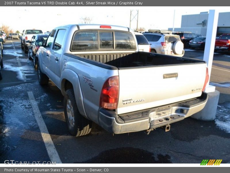 Silver Streak Mica / Graphite Gray 2007 Toyota Tacoma V6 TRD Double Cab 4x4
