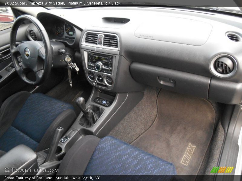 Platinum Silver Metallic / Black 2002 Subaru Impreza WRX Sedan