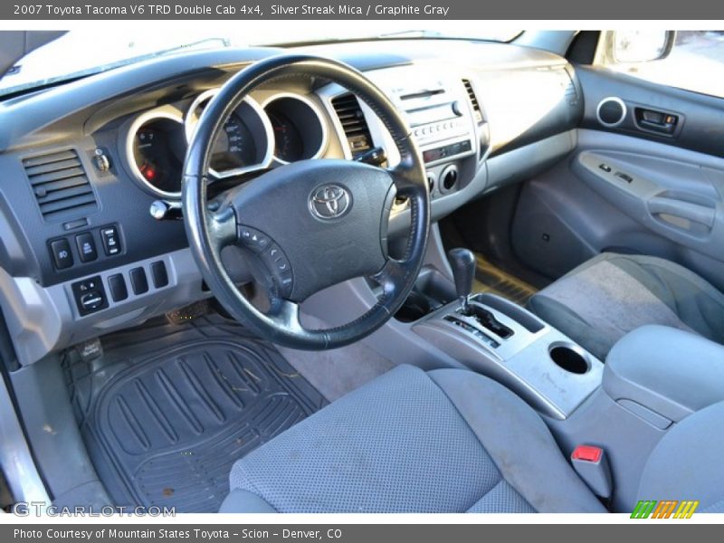 Silver Streak Mica / Graphite Gray 2007 Toyota Tacoma V6 TRD Double Cab 4x4