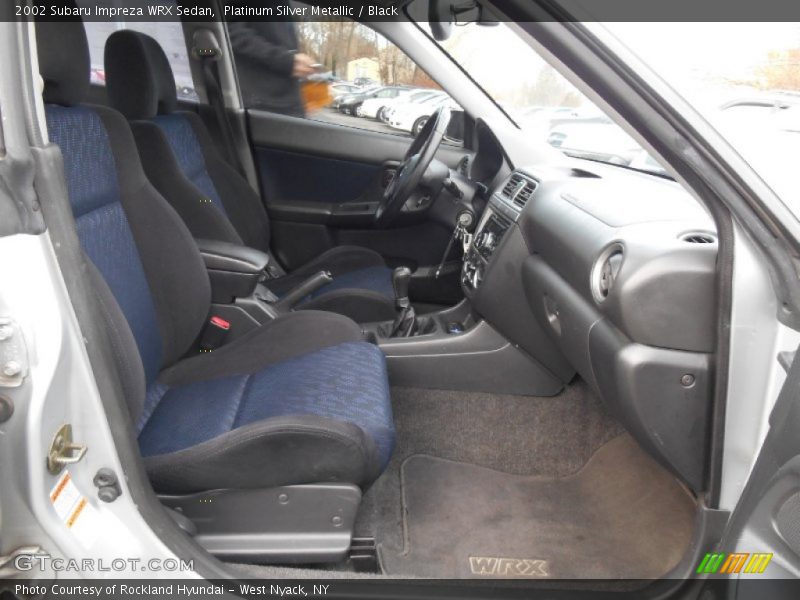 Platinum Silver Metallic / Black 2002 Subaru Impreza WRX Sedan