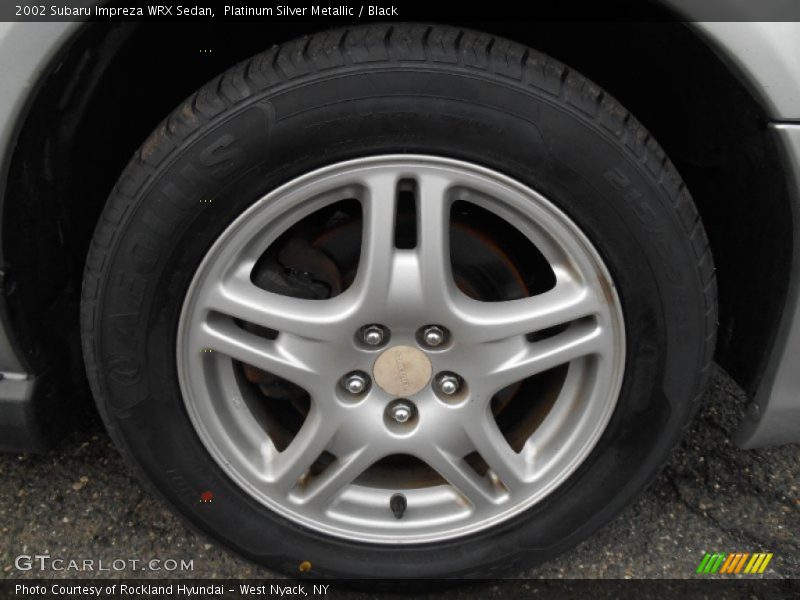 Platinum Silver Metallic / Black 2002 Subaru Impreza WRX Sedan
