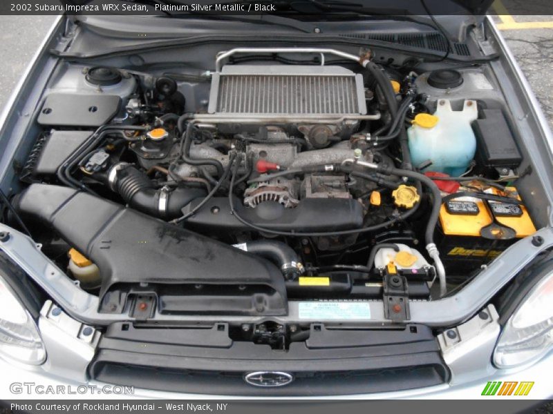 Platinum Silver Metallic / Black 2002 Subaru Impreza WRX Sedan