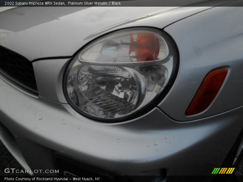 Platinum Silver Metallic / Black 2002 Subaru Impreza WRX Sedan