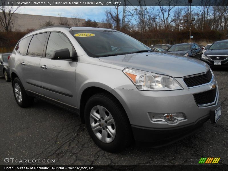 Silver Ice Metallic / Dark Gray/Light Gray 2012 Chevrolet Traverse LS