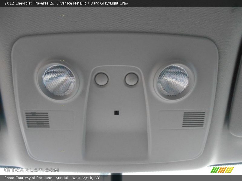 Silver Ice Metallic / Dark Gray/Light Gray 2012 Chevrolet Traverse LS
