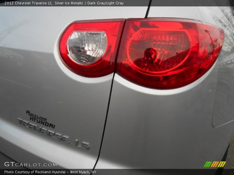 Silver Ice Metallic / Dark Gray/Light Gray 2012 Chevrolet Traverse LS