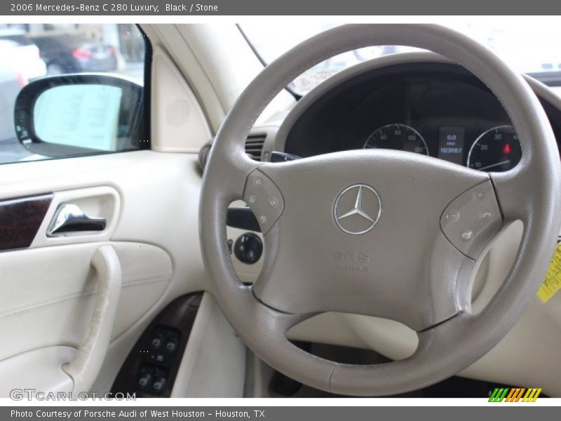 Black / Stone 2006 Mercedes-Benz C 280 Luxury