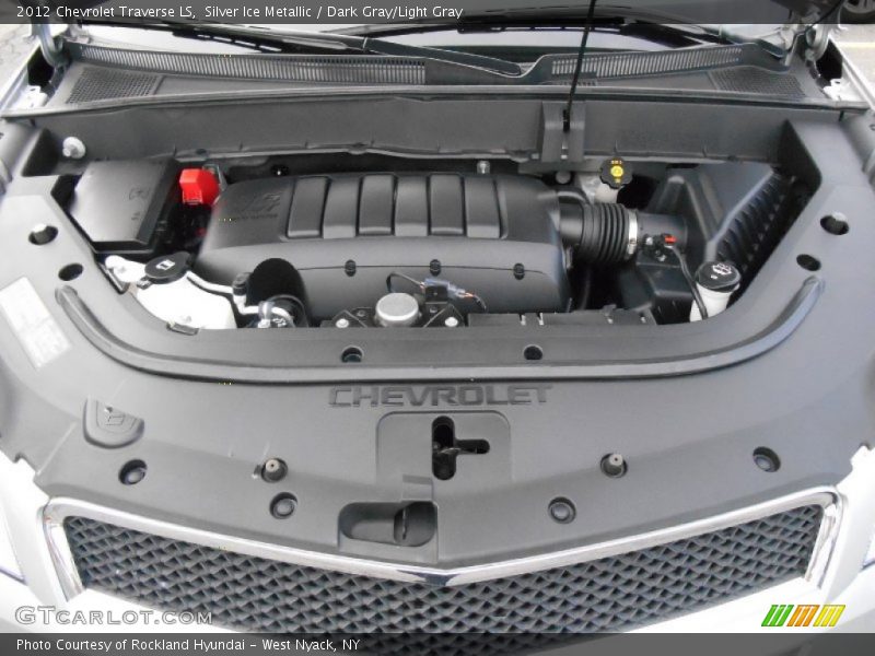 Silver Ice Metallic / Dark Gray/Light Gray 2012 Chevrolet Traverse LS