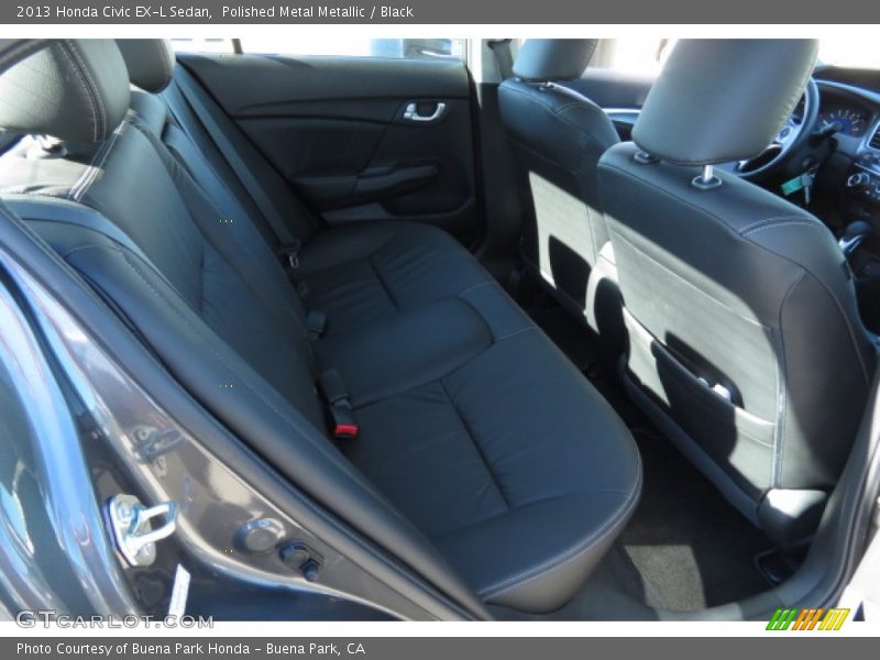 Polished Metal Metallic / Black 2013 Honda Civic EX-L Sedan