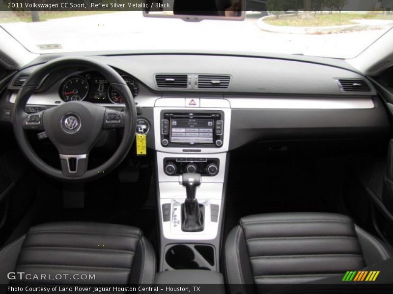 Reflex Silver Metallic / Black 2011 Volkswagen CC Sport
