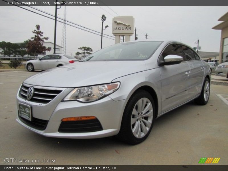 Reflex Silver Metallic / Black 2011 Volkswagen CC Sport