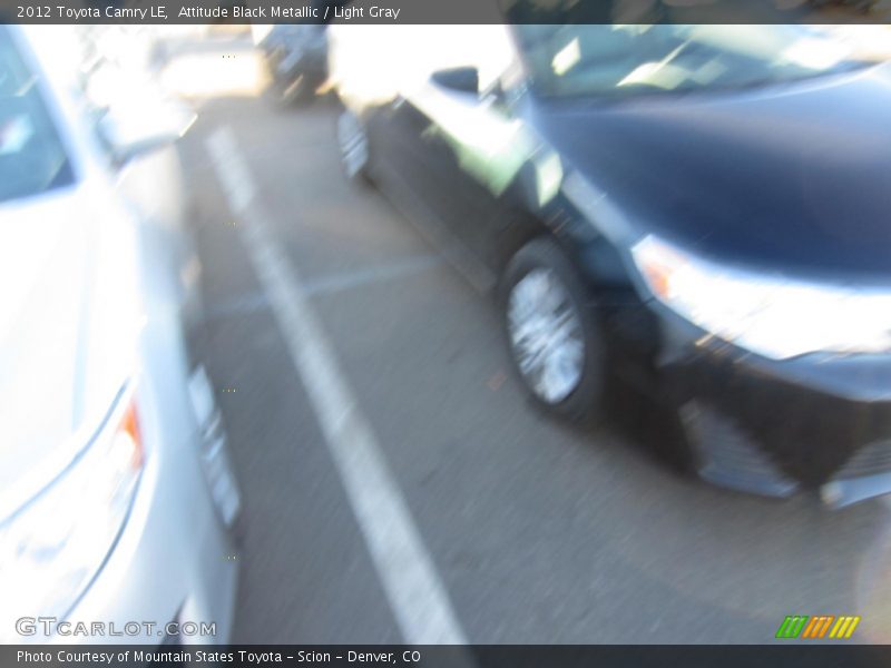 Attitude Black Metallic / Light Gray 2012 Toyota Camry LE