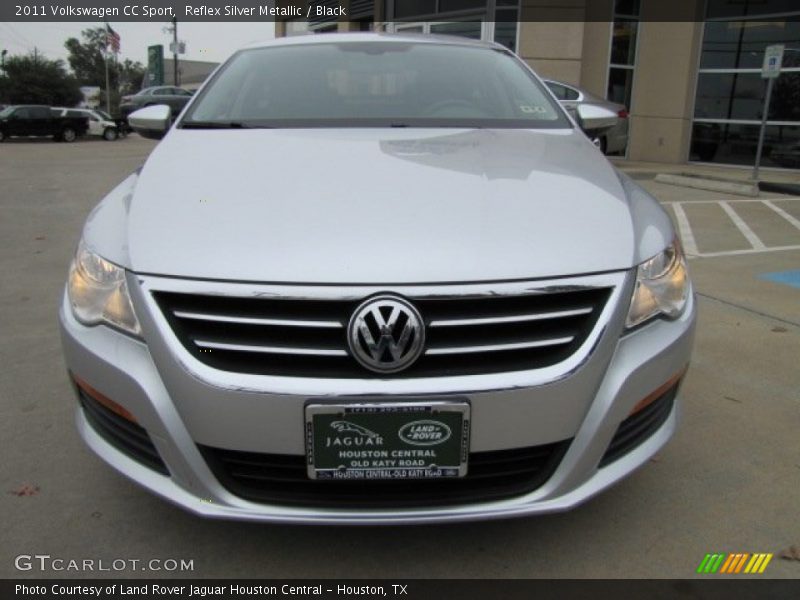 Reflex Silver Metallic / Black 2011 Volkswagen CC Sport