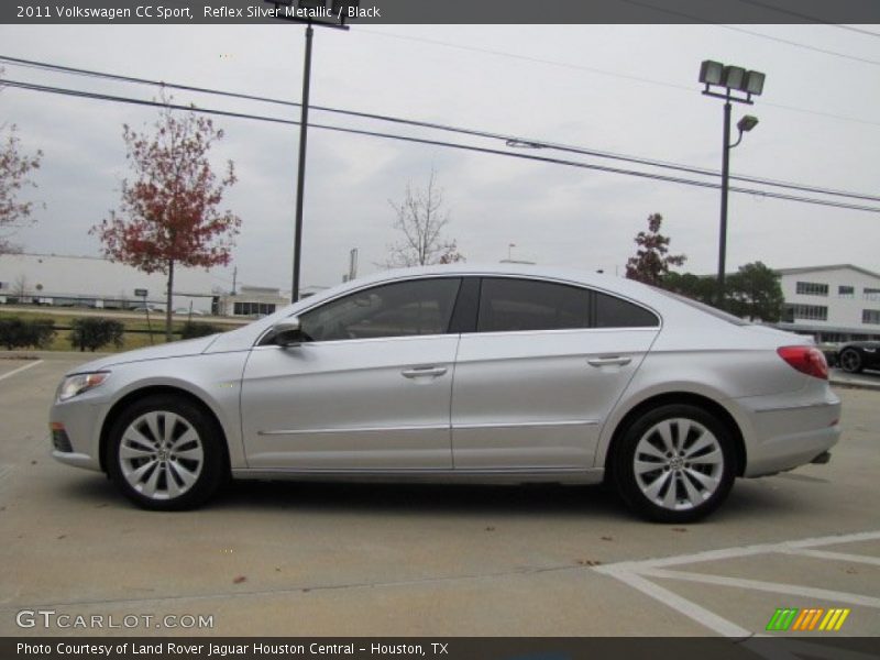 Reflex Silver Metallic / Black 2011 Volkswagen CC Sport